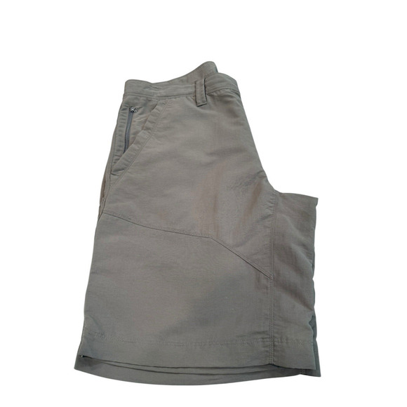 The North Face Cargo Shorts Size 38 7 Pockets Khaki Hiking Athletic 100% Nylon - Picture 11 of 14